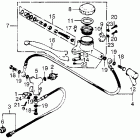 CB550F Master cylinder @ brake hose