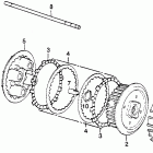 CB500T Сцепление