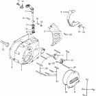 TL250 Крышка картера левая