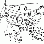 CR250M Frame @ wire harness m1-76