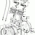CB550K Headlight @ speedometer  @ tachometer