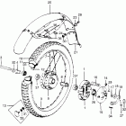 TL250 Front wheel @ front fender