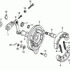 CB500T Задний тормоз