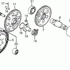 CB750K Primary chain @ kick starter @ final shaft