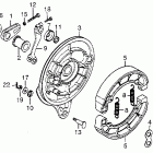 CB550F Задний тормоз