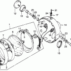 CB500T Headlight @ headlight case