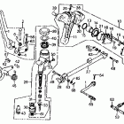 CB750F Rear master cylinder @ rear brake caliper @ gearsh...