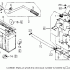 CB750A Battery @ kick arm