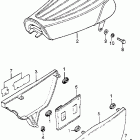 TL125S Сиденье и обшивка боковая