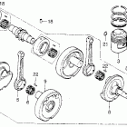 CB200T Piston @ crankshaft