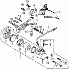 CB550F Передний тормозной суппорт