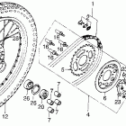 CB200T Заднее колесо