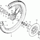 CB200T Переднее колесо