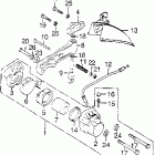 CB750A Передний тормозной суппорт