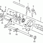 CB550F Вилка переключения передач