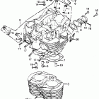CB500T Цилиндр и головка цилиндра
