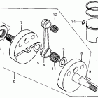 MT125 Коленвал и поршни