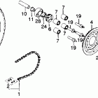 CB360T Заднее колесо