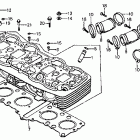 CB750F Головка цилиндра