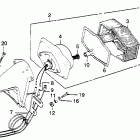 CB500T Фонарь задний