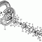 CB550F Заднее колесо