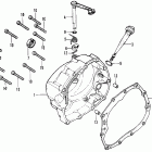 XL100 Right crankcase cover  @ clutch lever 76
