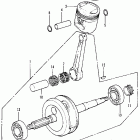 XR75 Коленвал и поршни
