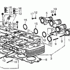 CB550F Головка цилиндра