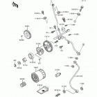 Bayou 400 4X4 (KLF400-B4) Масляный и водяной насос. фильтр масленый