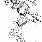 CB125S Заднее колесо
