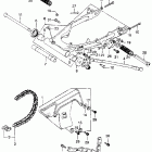 XL250K2 Swingarm @ drive chain k1-k2