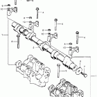 CB750K5 Camshaft @ camshaft holder