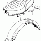 CB125S Seat @ rear fender