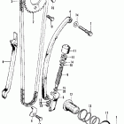 CB125S Cam chain tensioner @ oil filter screen