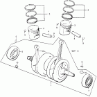 CL360 Коленвал и поршни