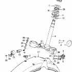 XL250 Front fender @ steering stem