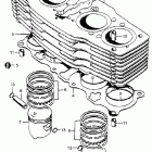 CB750K5 Cylinder @ piston