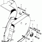 CB750K5 Transmission cover @ rear cover