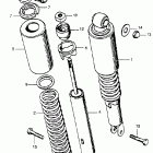 CB750K5 Задний амортизатор