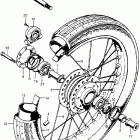 CB750K5 Переднее колесо