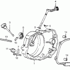 MR50 Right crankcase cover  @ clutch lever