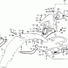 CL360 Rear fender @ taillight  @ right rear turn signal