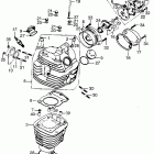 TL125 Cylinder @ cylinder head cover @ points