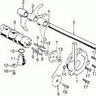 CB750K5 Gearshift fork @ drum