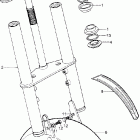 QA50K2 Front fork @ front fender