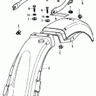 CB350F Заднее крыло