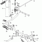 CL125S Main stand @ step bar  @ change pedal