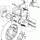 CB450K6 Front brake caliper  @ frontbrake disk k5-k7