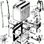 CB450K6 Battery @ rectifier  @ magnetic switch