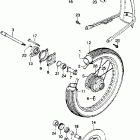 CB360G Cb360g front fender @ front wheel  @ disc